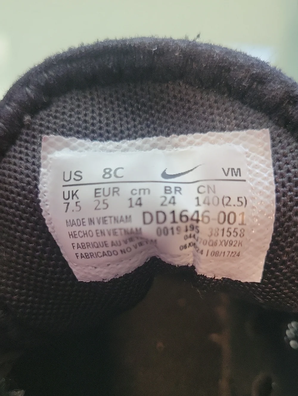 Nike Toddler Air Max 270 Triple Black Shoes Size 8C